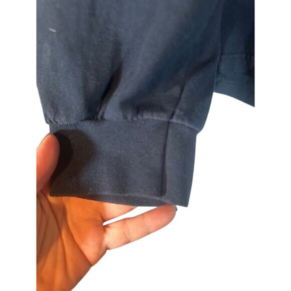 NFL Navy Blue Patriots Coors Light Long Sleeve Crew Neck T-Shirt Men Sz 2XL - Picture 5 of 6